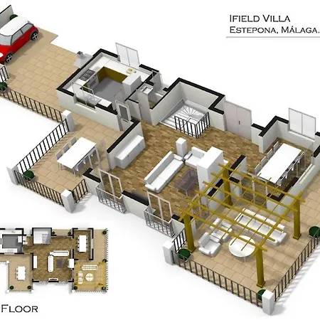 וילה Peaceful 3 Bedroom With Infinity Pool Marbella אסטפונה